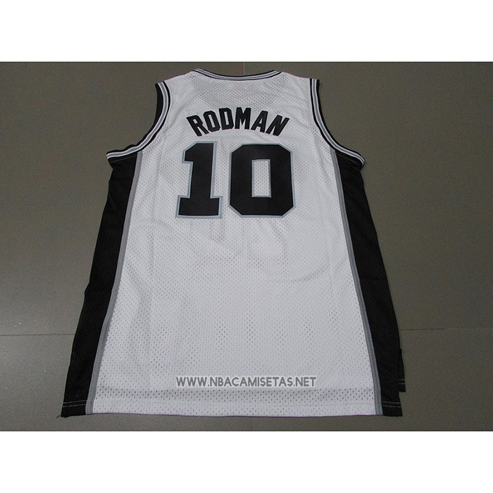 Camiseta San Antonio Spurs Dennis Rodman NO 10 Mitchell & Ness 1983-84 Blanco